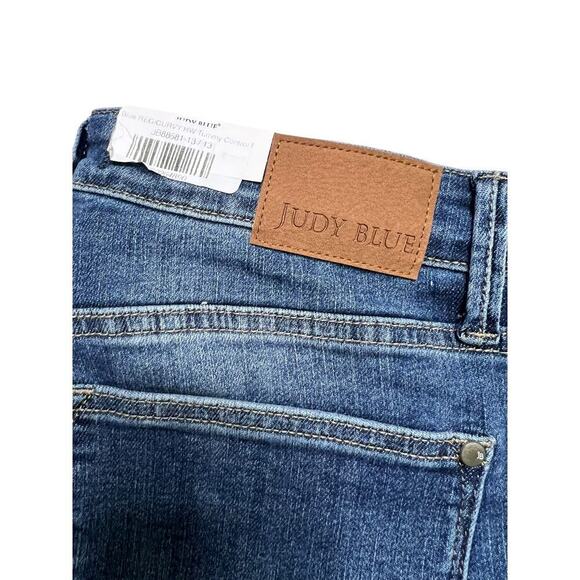 Judy Blue Women’s Reg / Curvy Tummy‎ Control High Waisted Blue Flared Jeans - 31 - Picture 5 of 8